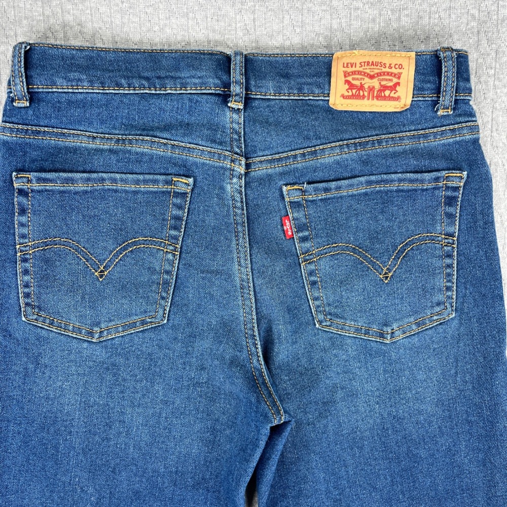 Levi's 726 Flare Bootcut Jeans Women 16/27X28 1/2 Blue High Rise dark wash - Picture 10 of 11
